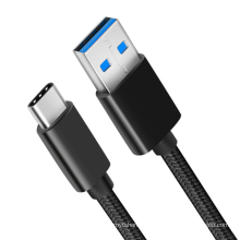 Custom Cables Manufacturer High Speed Braid AM  to Type C Cable USB3